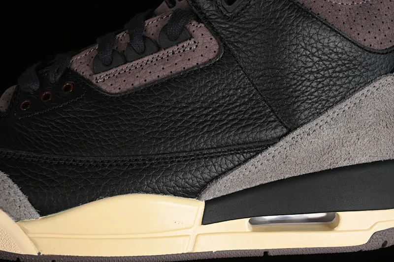 All categories Air Jordan Jordan series basketball shoes Air Jordan 3 foreign trade version A Ma Maniere x Air Jordan 3 Retro "Black" AJ3 Joe 3 joint model FZ4811-001
